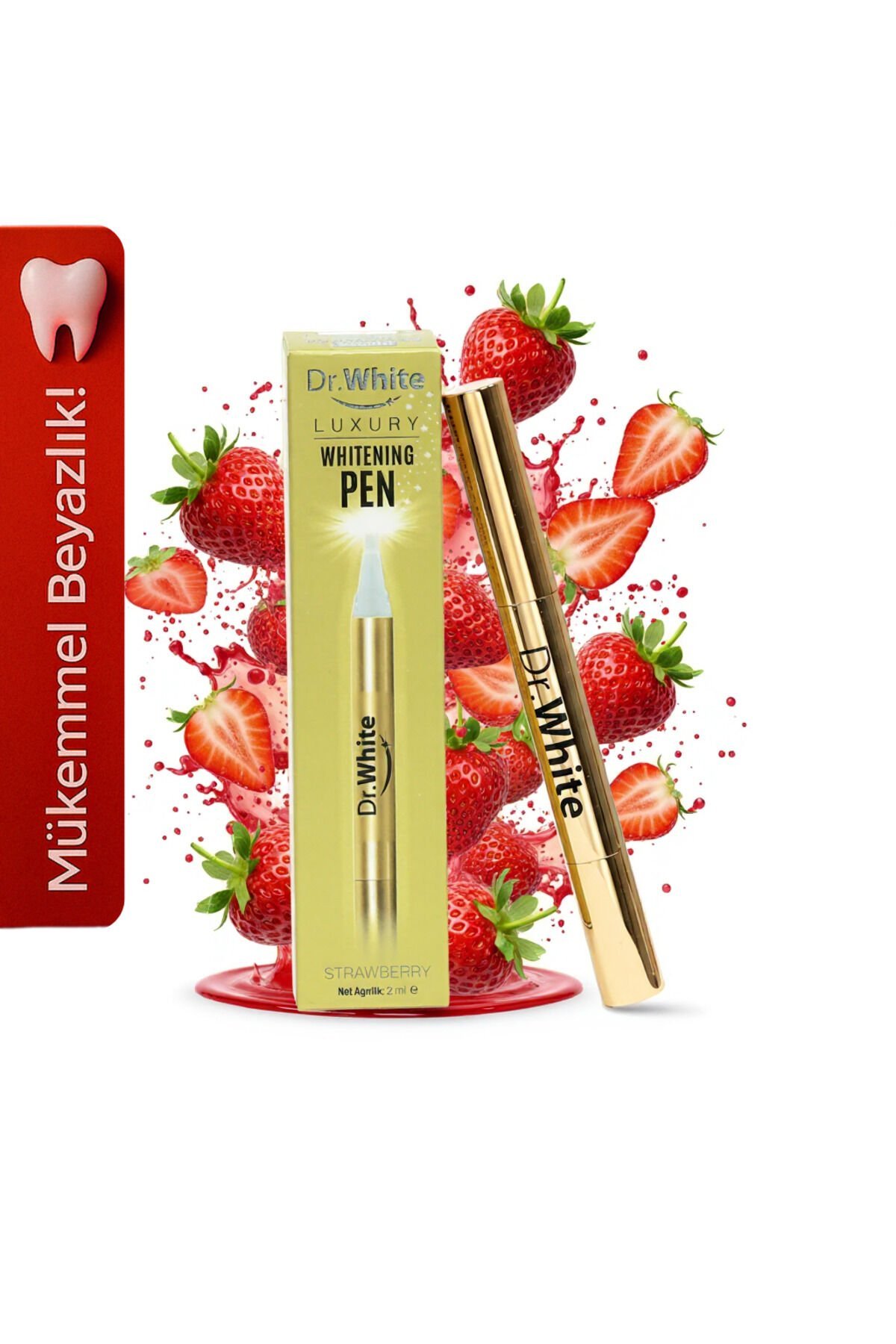 Dr White Çilek Aromalı Diş Beyazlatıcı Kalem 2 ml