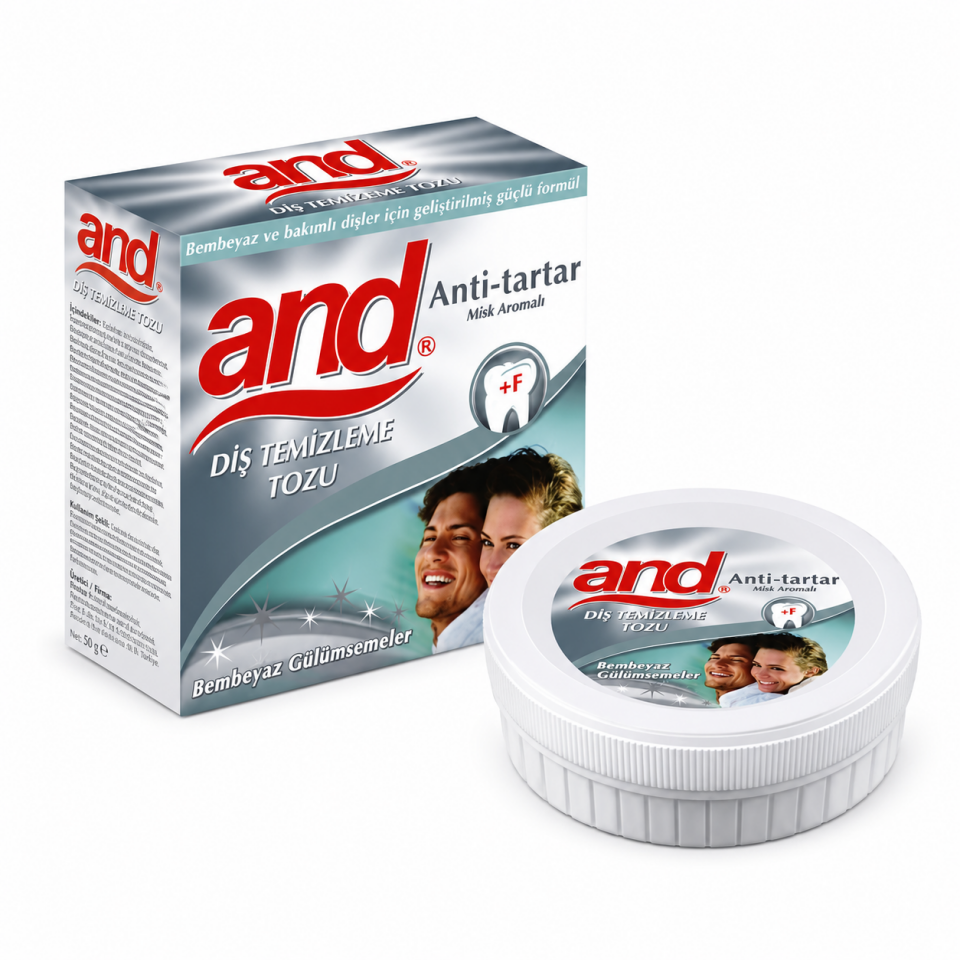 AND Diş Parlatma Tozu Anti Tartar Mix Aromalı 40 gr
