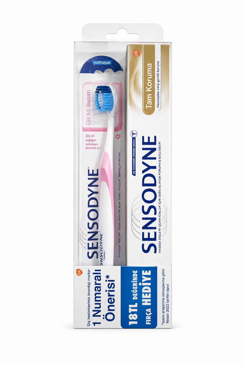 Sensodyne Tam Koruma Diş Macunu 75 ml + Diş Fırçası
