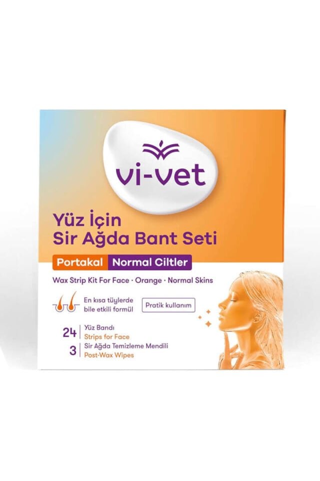 Vİ-VET Sir Ağda Bandı Yüz İçin Portakallı