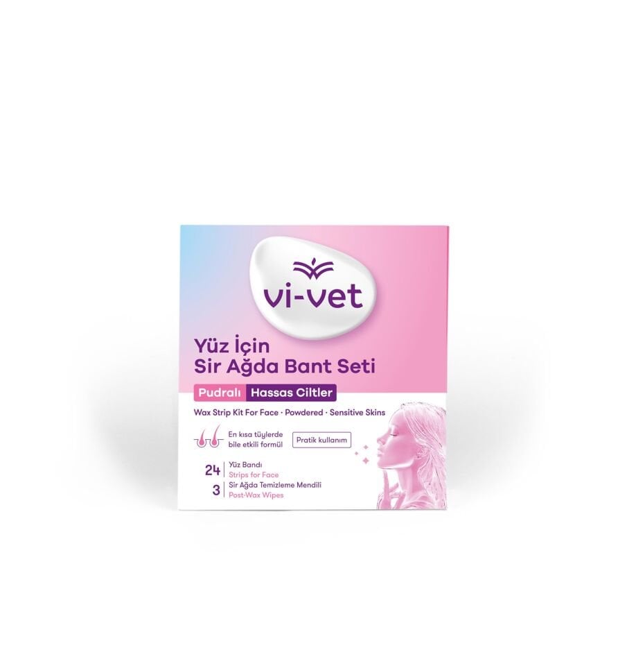 Vi-Vet Purdalı Yüz İçin Sir Ağda Bandı 24'lü