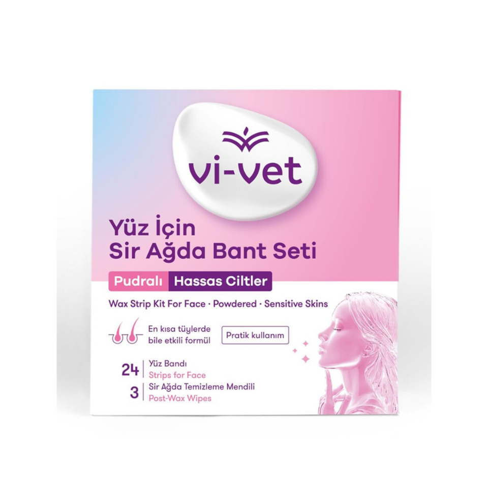 Vi-Vet Purdalı Yüz İçin Sir Ağda Bandı 24'lü