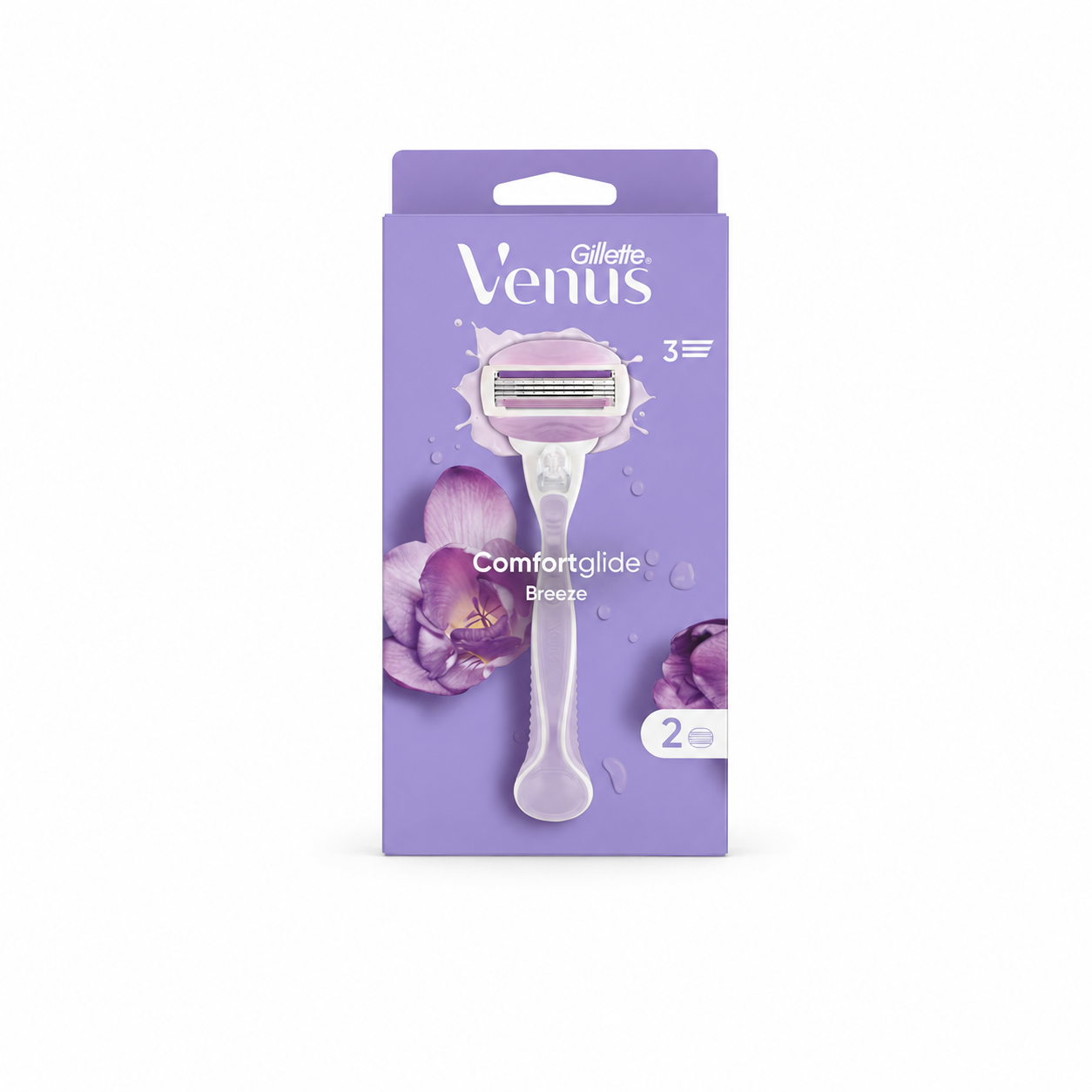 Gillette Venus Comfortglide Breeze Tıraş Makinesi + 2 Adet Yedek Başlık