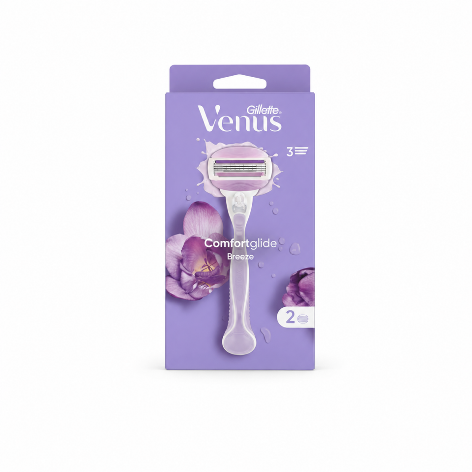 Gillette Venus Comfortglide Breeze Tıraş Makinesi + 2 Adet Yedek Başlık