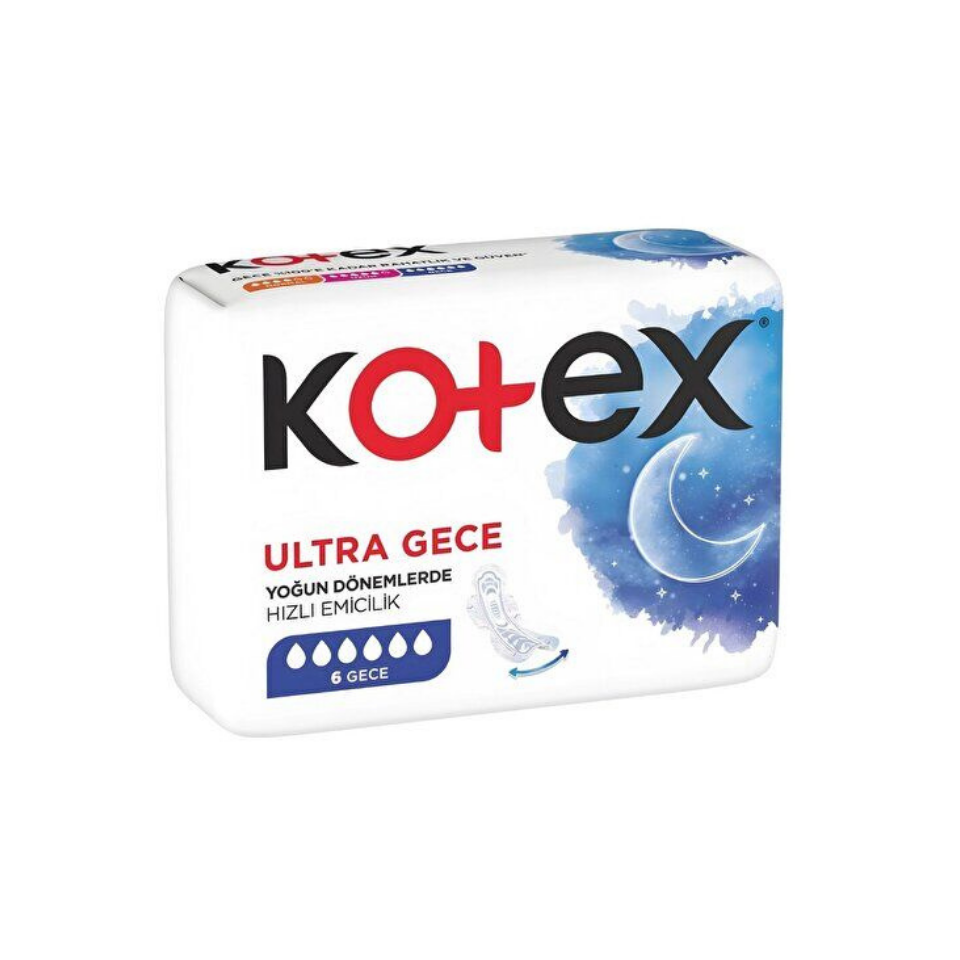 Kotex Ultra Hijyenik Kadın Pedi 6 Lı Gece