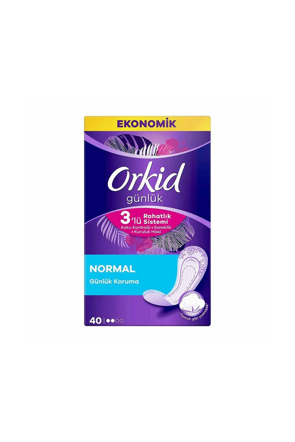 Orkid Günlük Ped Normal Ekonomik Paket 40'lı