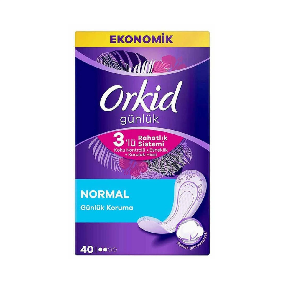 Orkid Günlük Ped Normal Ekonomik Paket 40'lı