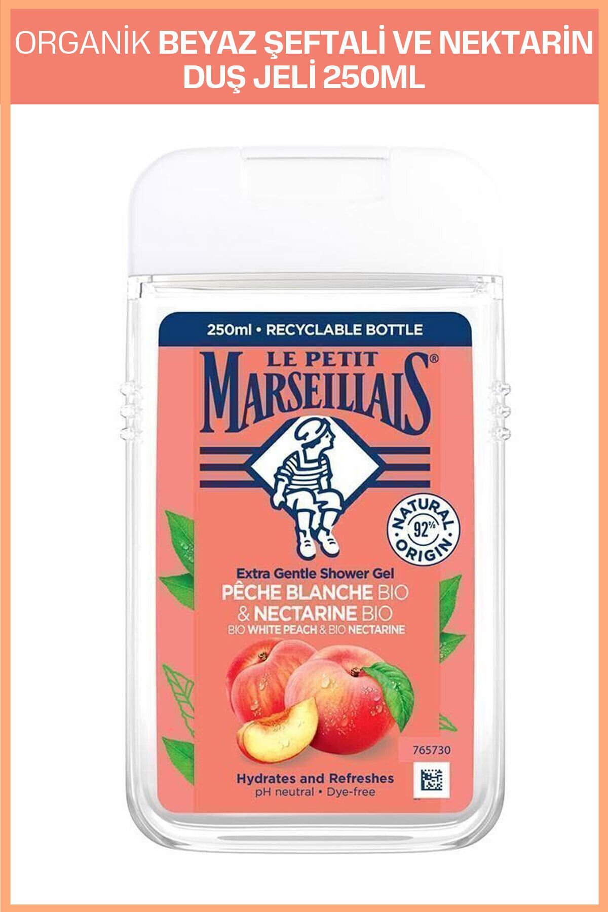 Le Petit Marseillais Beyaz Şeftali Ve Nektarin Duş Jeli 250 ml