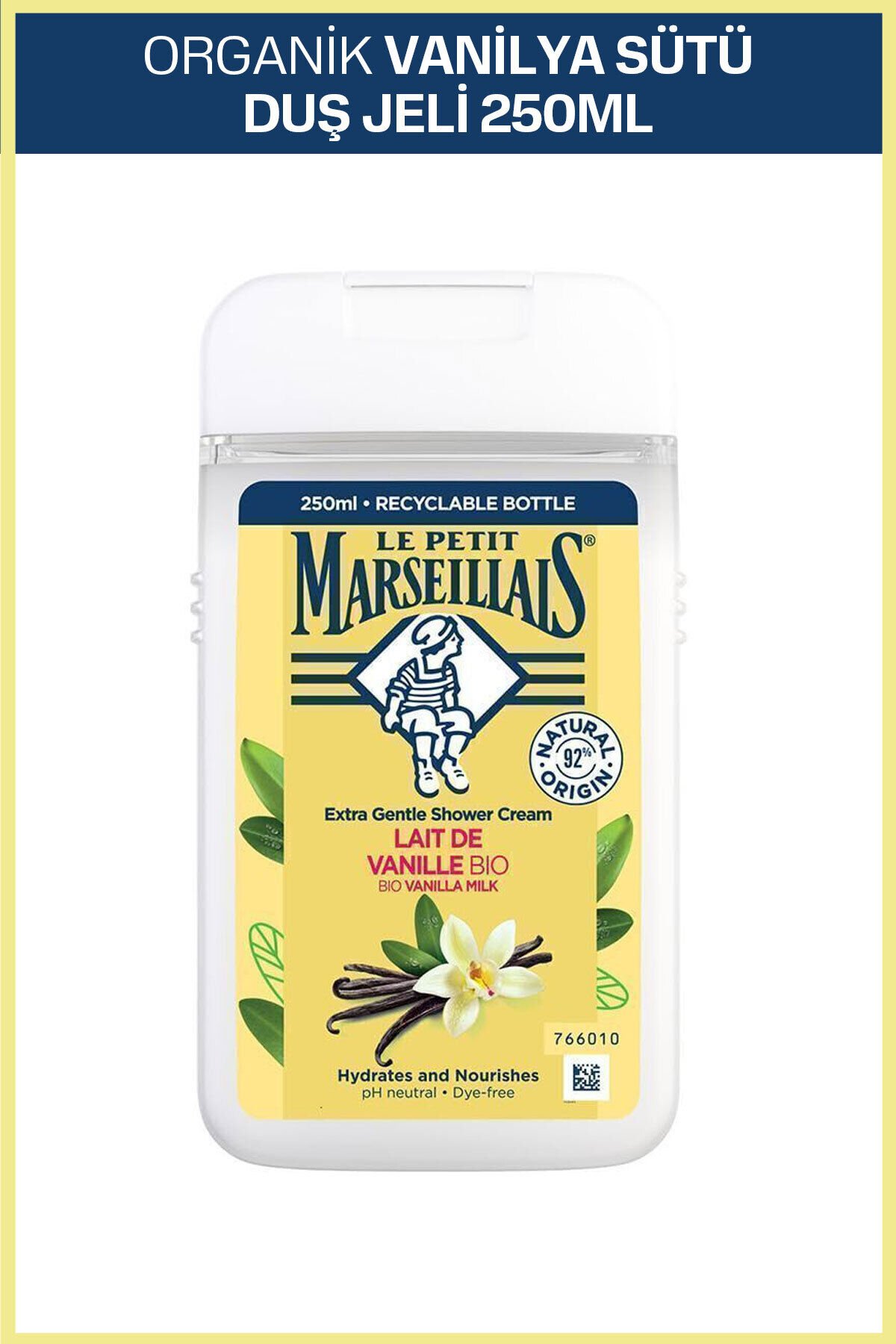 Le Petit Marseillais Vanilya Sütü Duş Jeli 250 Ml