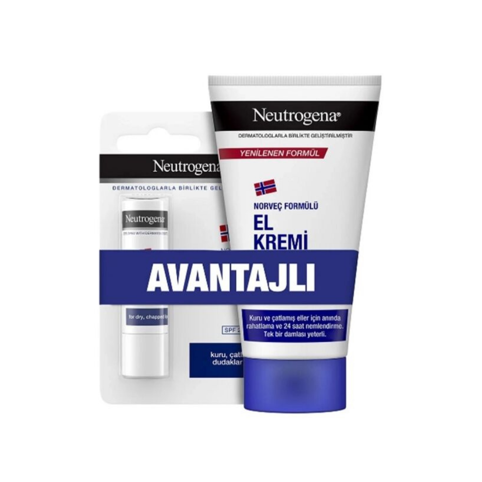 Neutrogena El Kremi 75 Ml + Dudak Nemlendiricisi Set