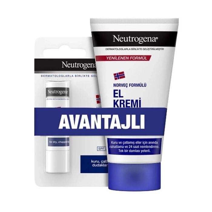 Neutrogena El Kremi 75 Ml + Dudak Nemlendiricisi Set