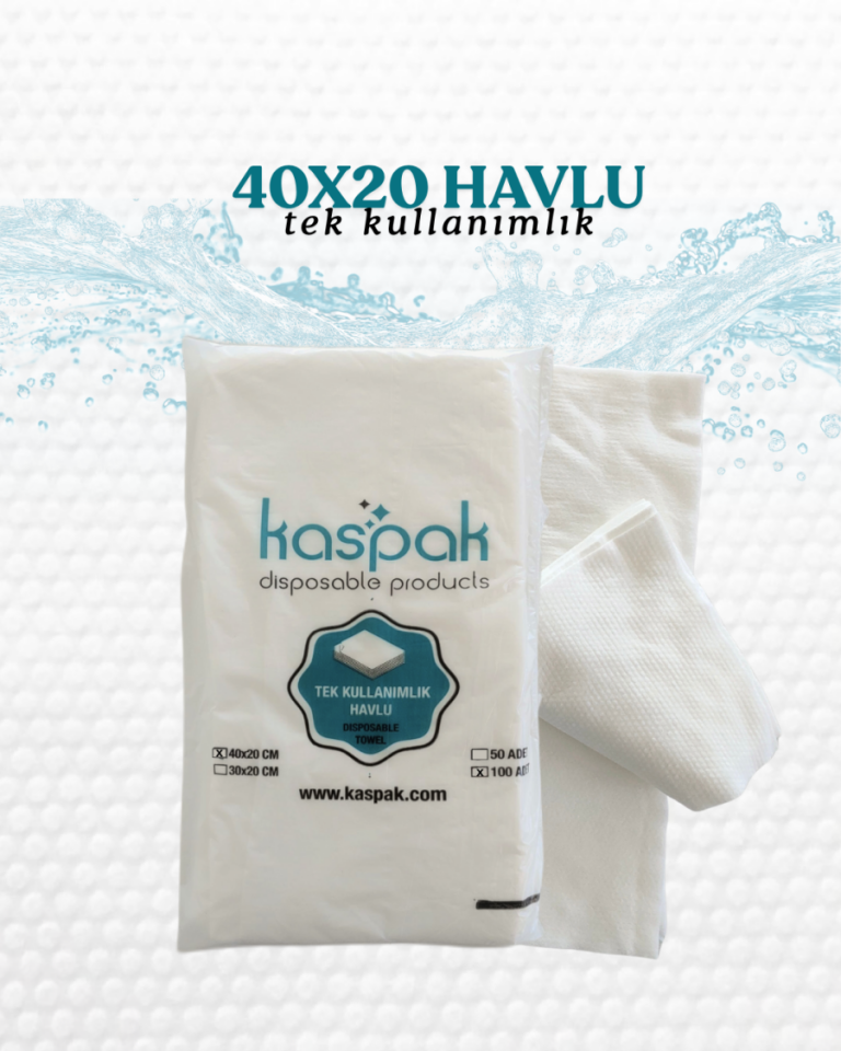 Kaspak Tek Kullanımlık Havlu 40x20 cm 50 Adet