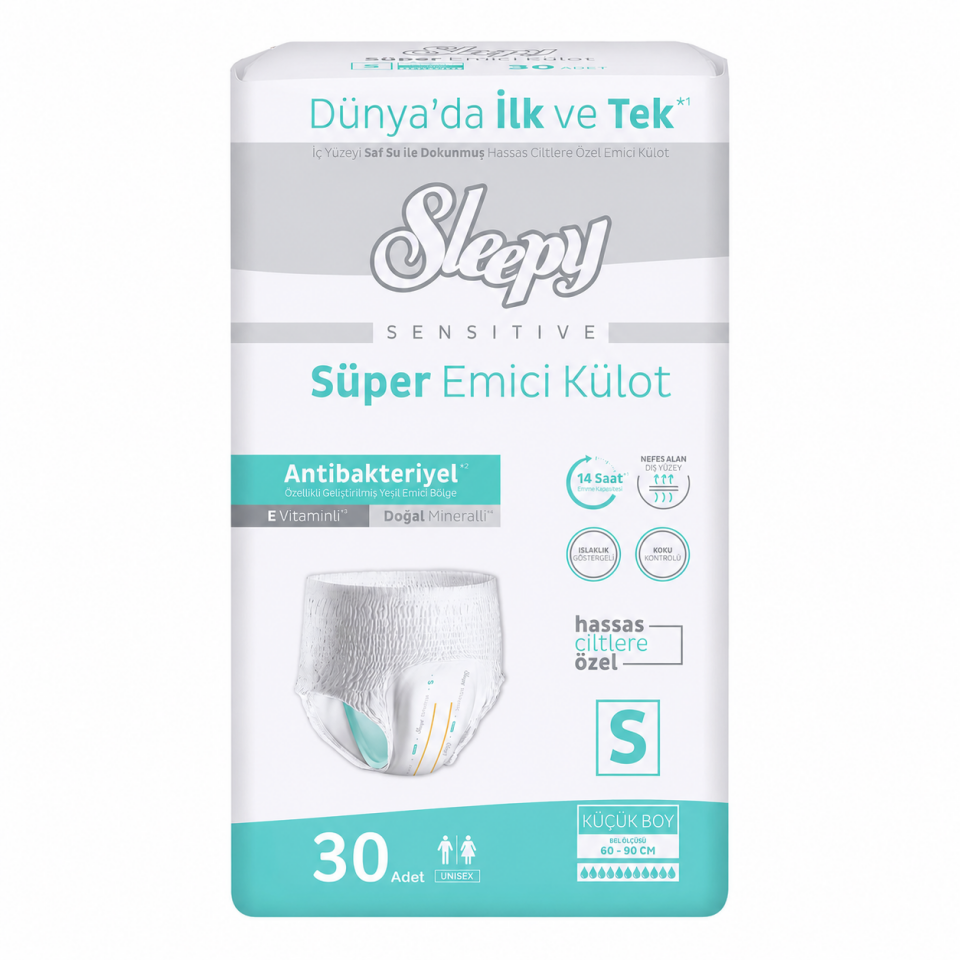 Sleepy Hasta Bezi Yetişkin Emici Külot S Beden 30x4 120 Adet