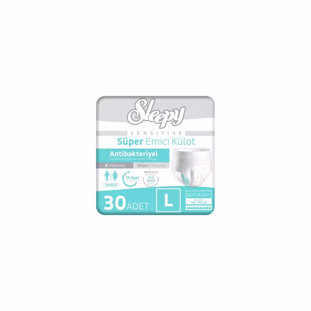 Sleepy Hasta Bezi Yetişkin Emici Külot L - Büyük - Large 90 Adet (3PK*30)