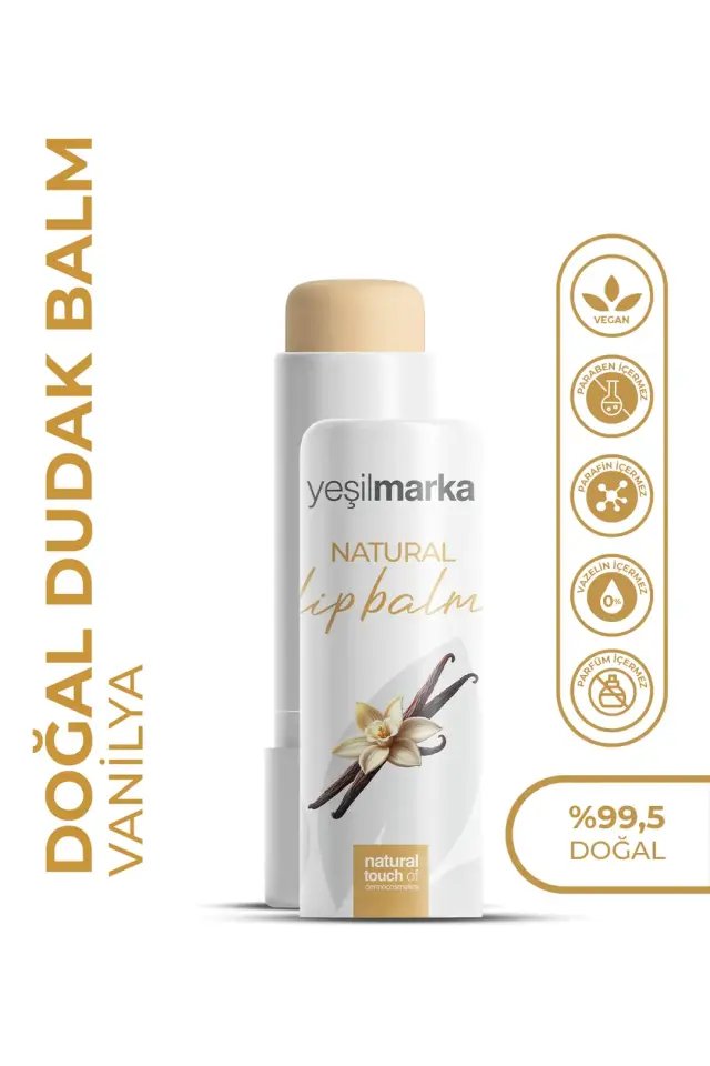 yeşilmarka Doğal Dudak Balmı- Vanilya- Organik Içerik- Nemlendirici Ve Onarıcı Lipbalm- Dudak Kremi