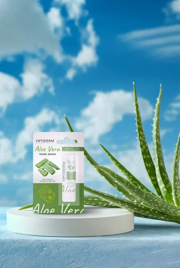Optiderm Lip Stick Aloe Vera & E Vitamini SPF20+