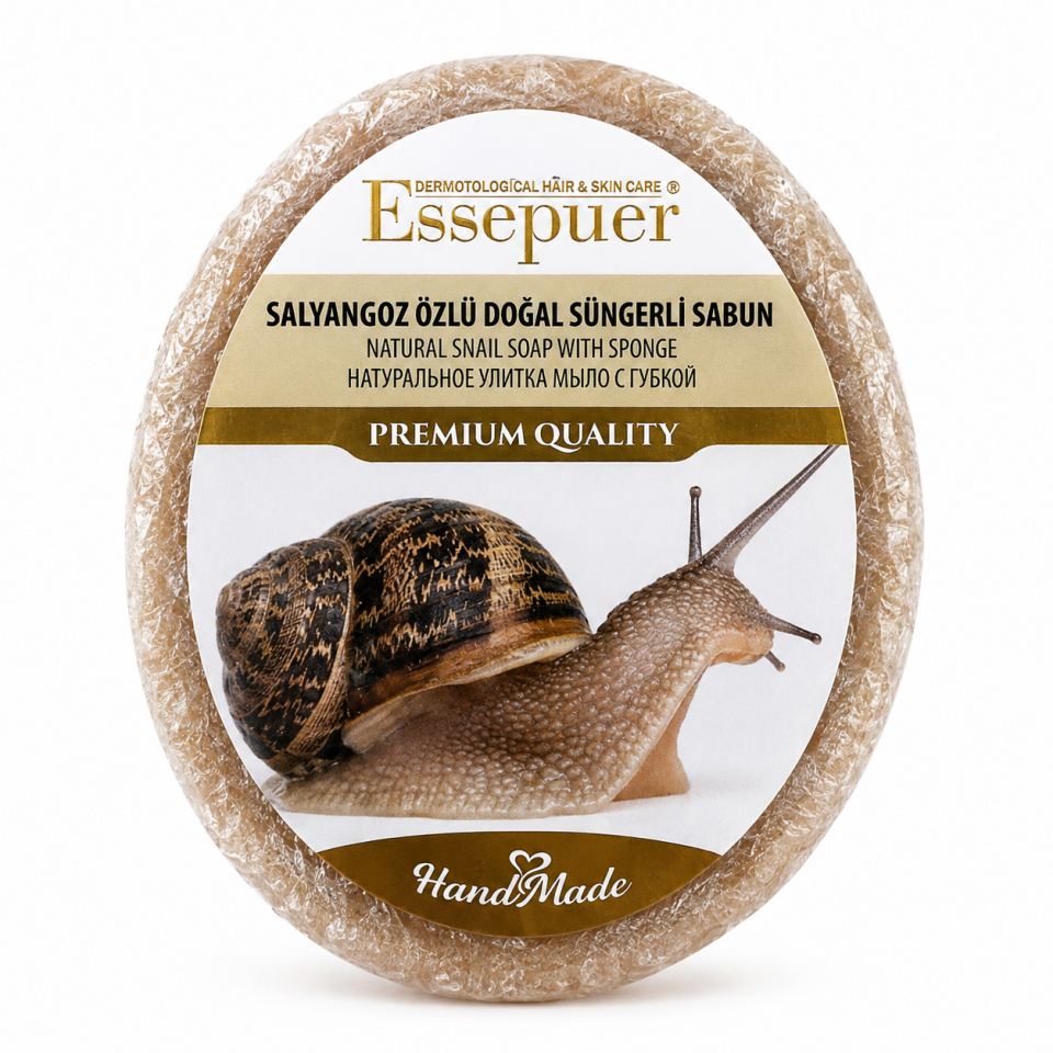 ESSEPUER Salyangoz Özlü Süngerli Sabun