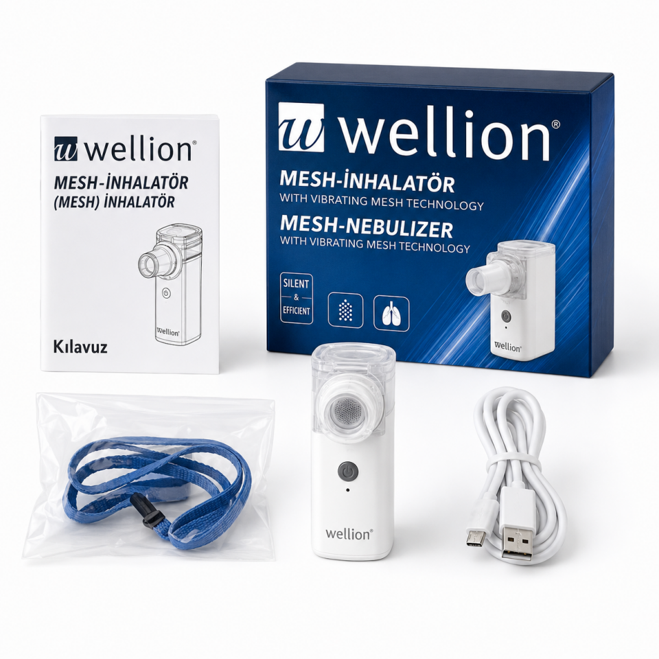 WELLİON Taşınabilir Nebulizatör Yedek Ürün Kiti Hediyeli
