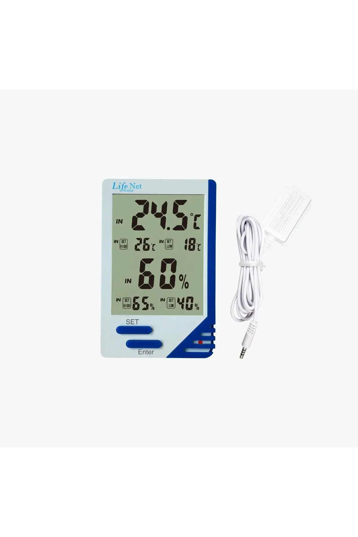 Life Net Medikal Dijital Termometre Isı ve Nem Ölçer Al-6