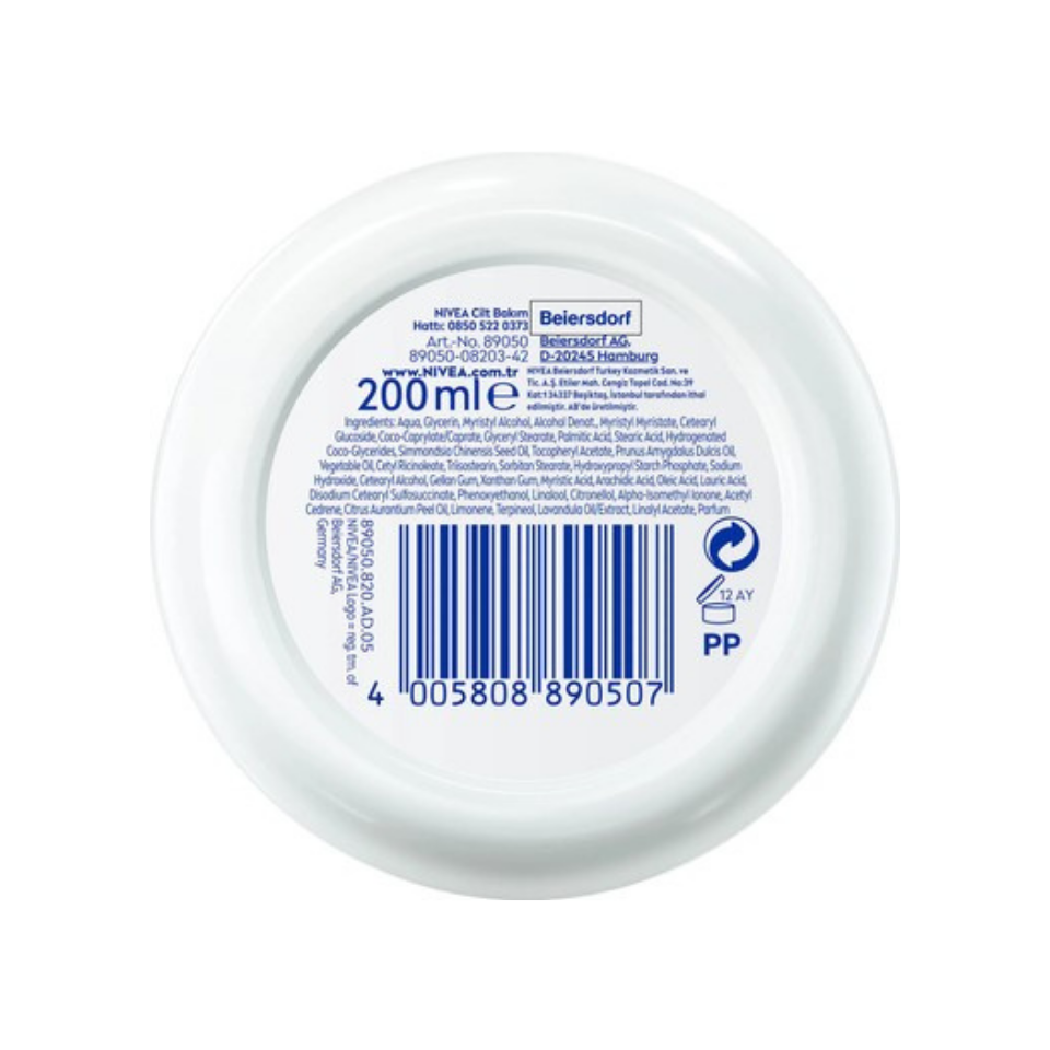 NIVEA Soft Nemlendirici Vücut Bakım Kremi 200ml