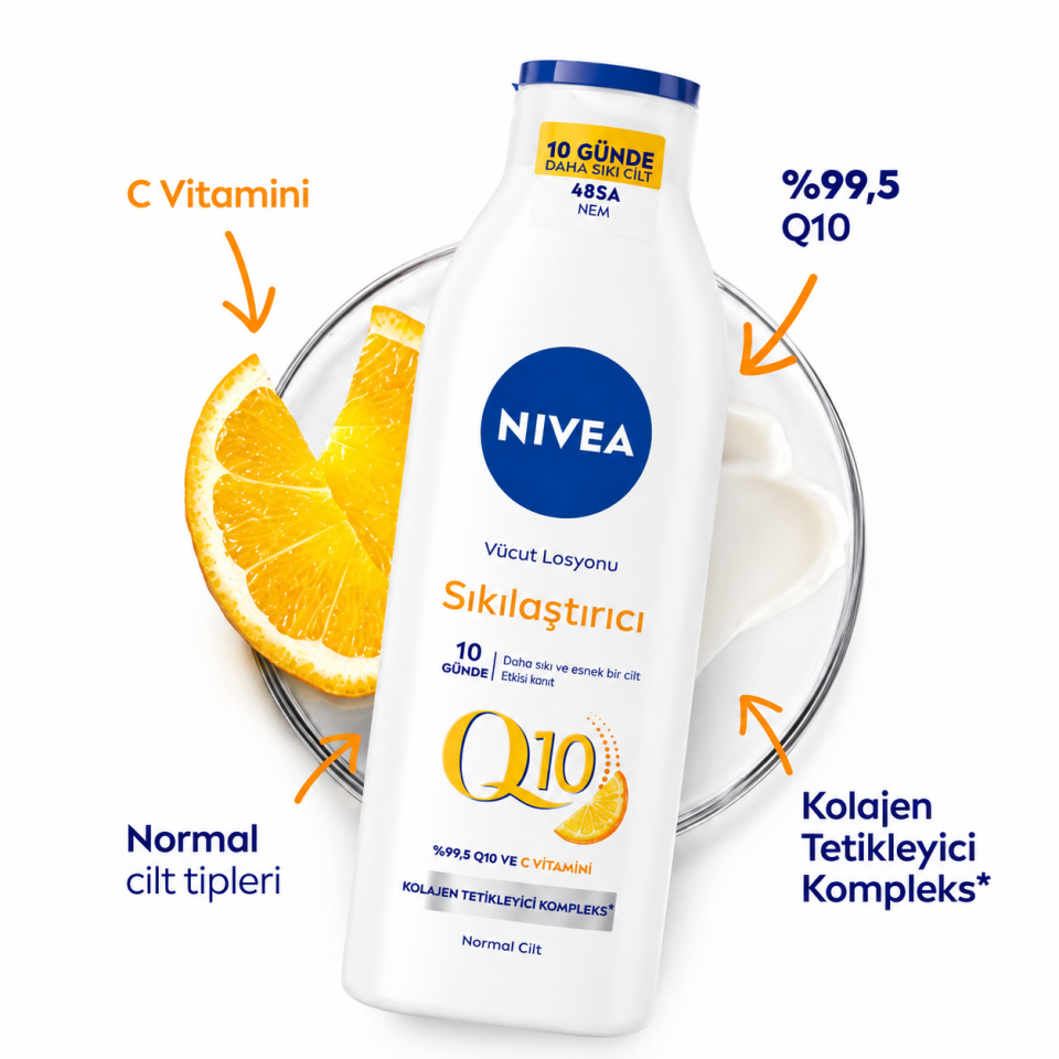 NIVEA Q10 Vücut Sıkılaştırıcı Losyon 250 Ml