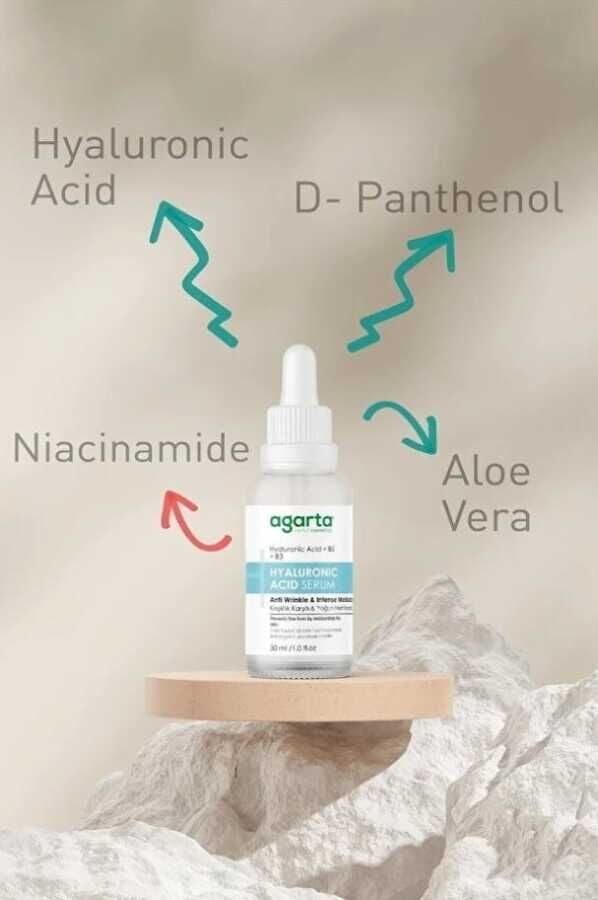 Agarta Yaşlanma Karşıtı Bakım Serumu (Hyaluronic Acid+ B3)