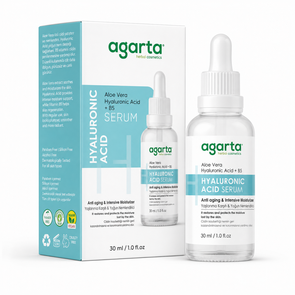 Agarta Yaşlanma Karşıtı Bakım Serumu (Hyaluronic Acid+ B3)