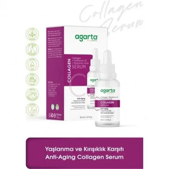 Agarta Yaşlanma ve Kırışıklık Karşıtı Anti-Aging Kolajen Serum