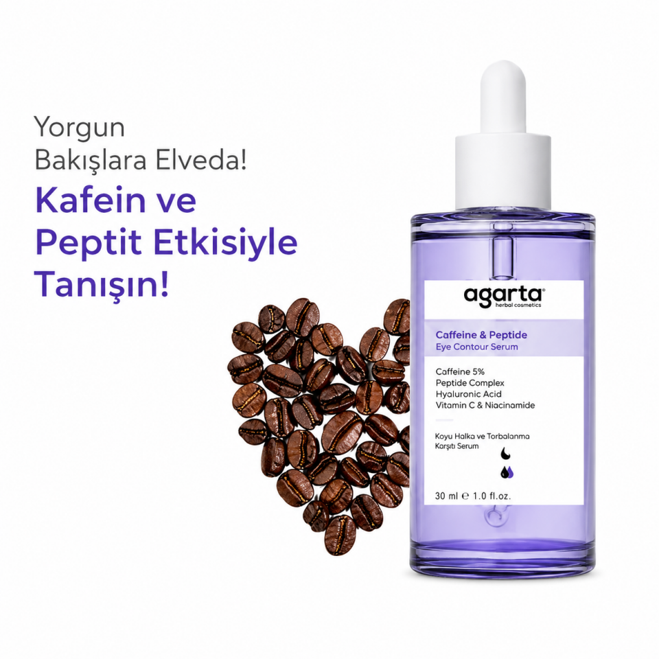 Agarta Kafein ve Peptit Kompleks Göz Altı Serum 50 ML