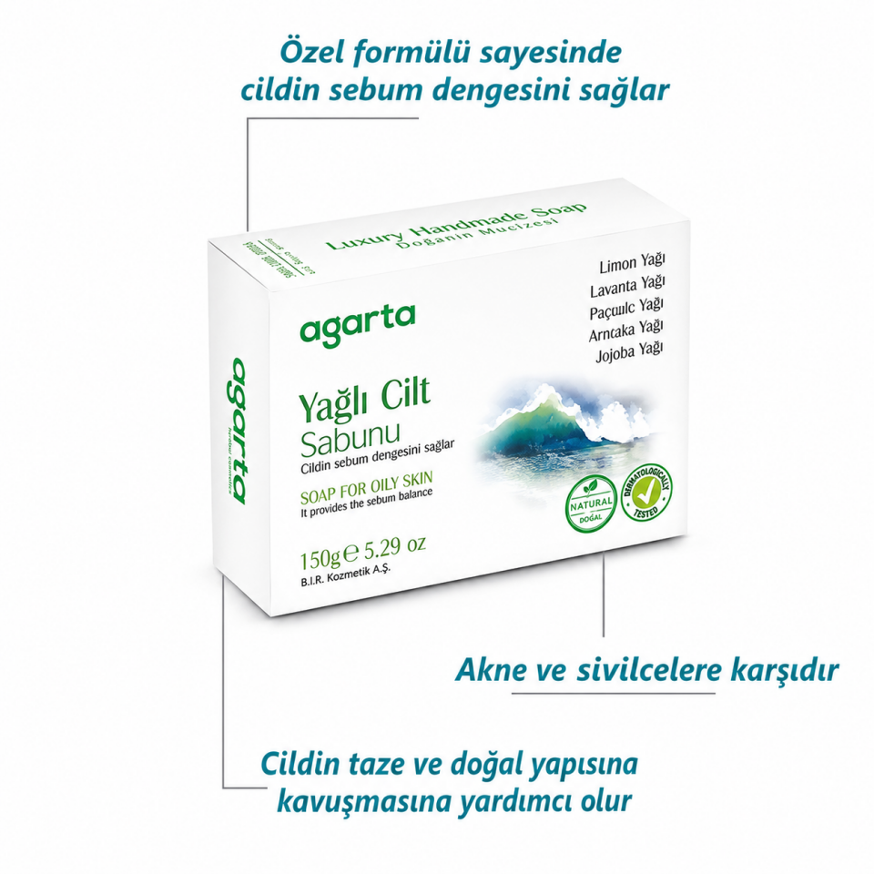 Agarta Doğal Bakım Yağlı Ciltler Sabunu 150 gr