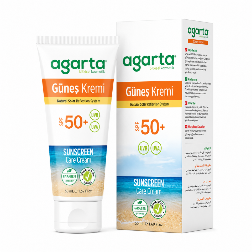 Agarta Güneş Kremi SPF 50+ 100 Ml Yetişkin