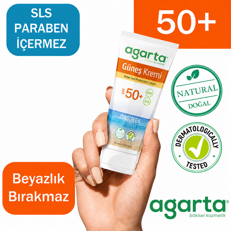 Agarta Güneş Kremi SPF 50+ 100 Ml Yetişkin