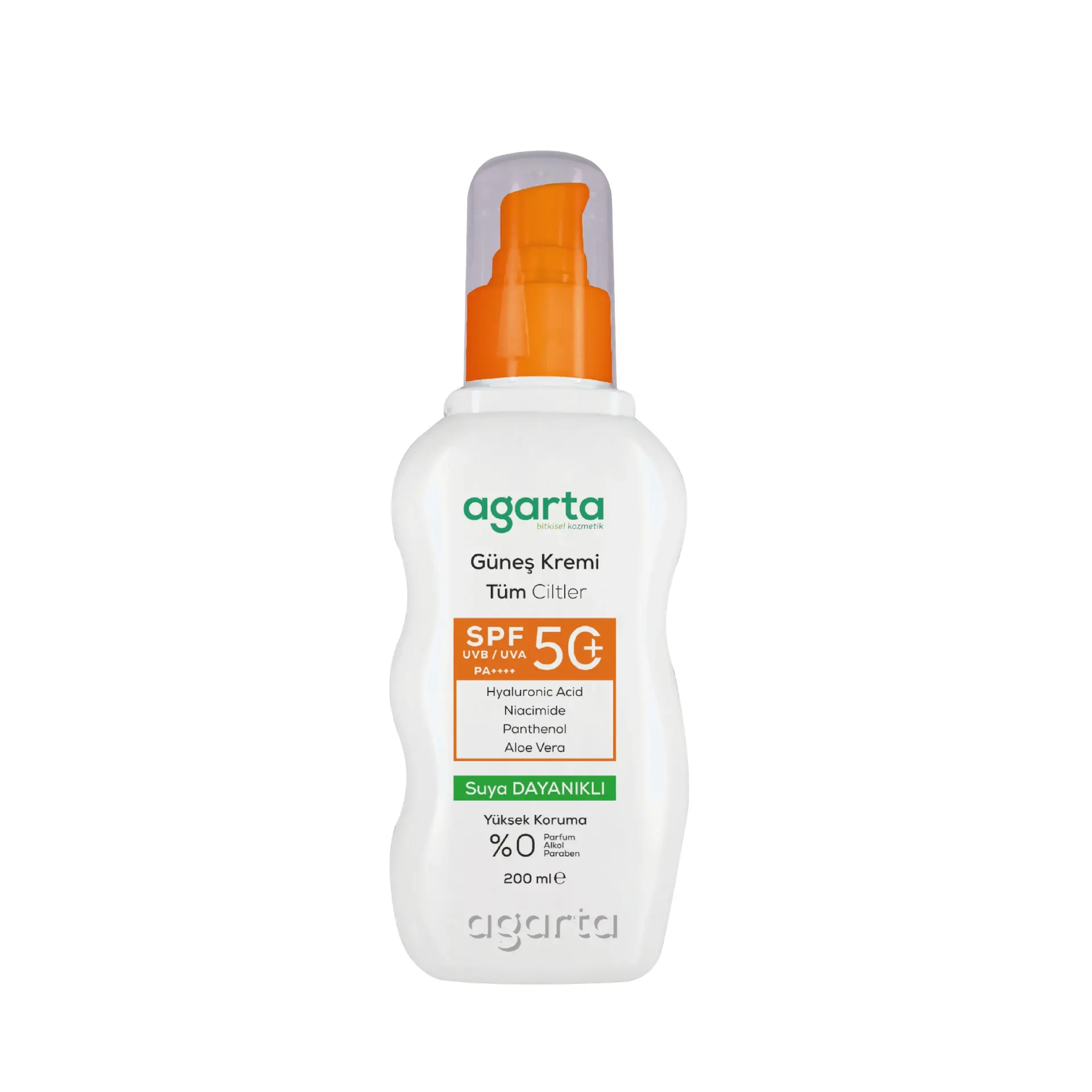 Agarta SPF 50+ Yüz ve Vücut Yetişkin Güneş Koruyucu 200 ml