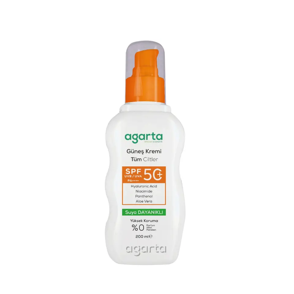 Agarta SPF 50+ Yüz ve Vücut Yetişkin Güneş Koruyucu 200 ml