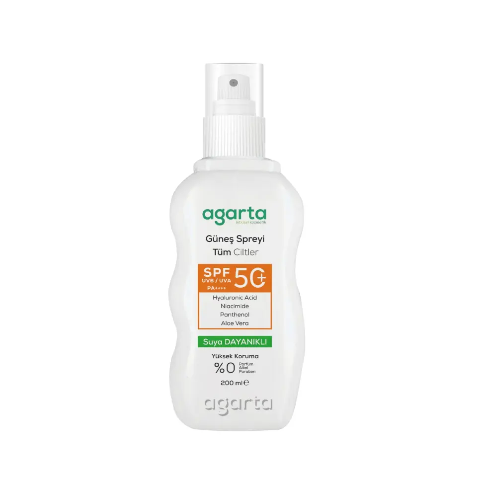 Agarta SPF 50+ Yüz ve Vücut Güneş Koruyucu Sprey 200 ml