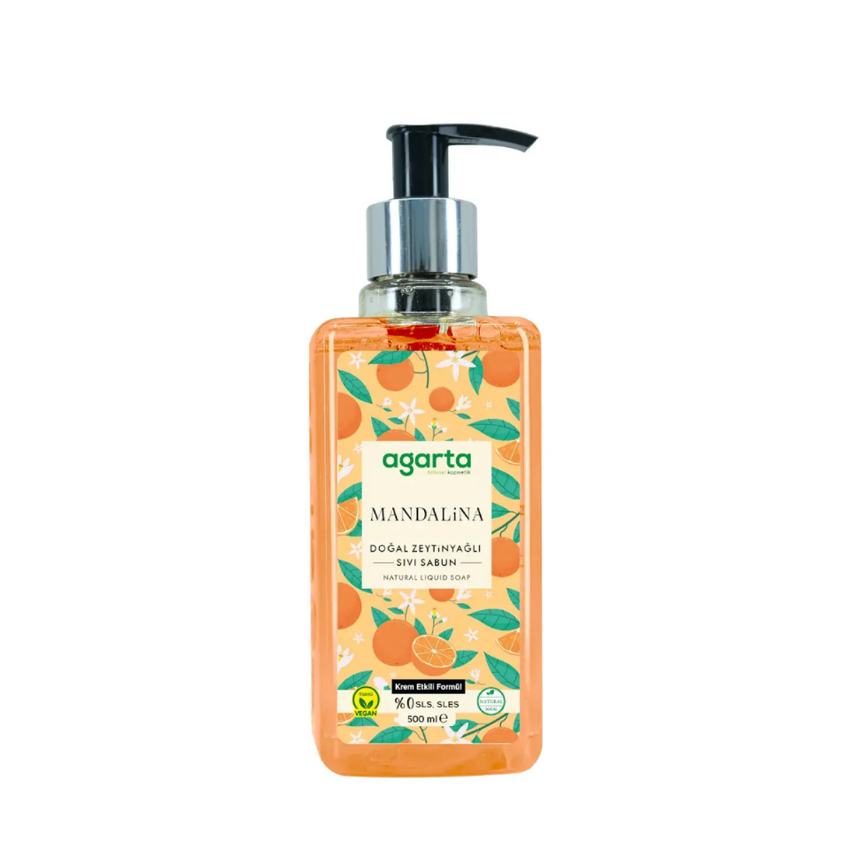 Agarta Doğal Mandalina Sıvı Sabun 500 ml