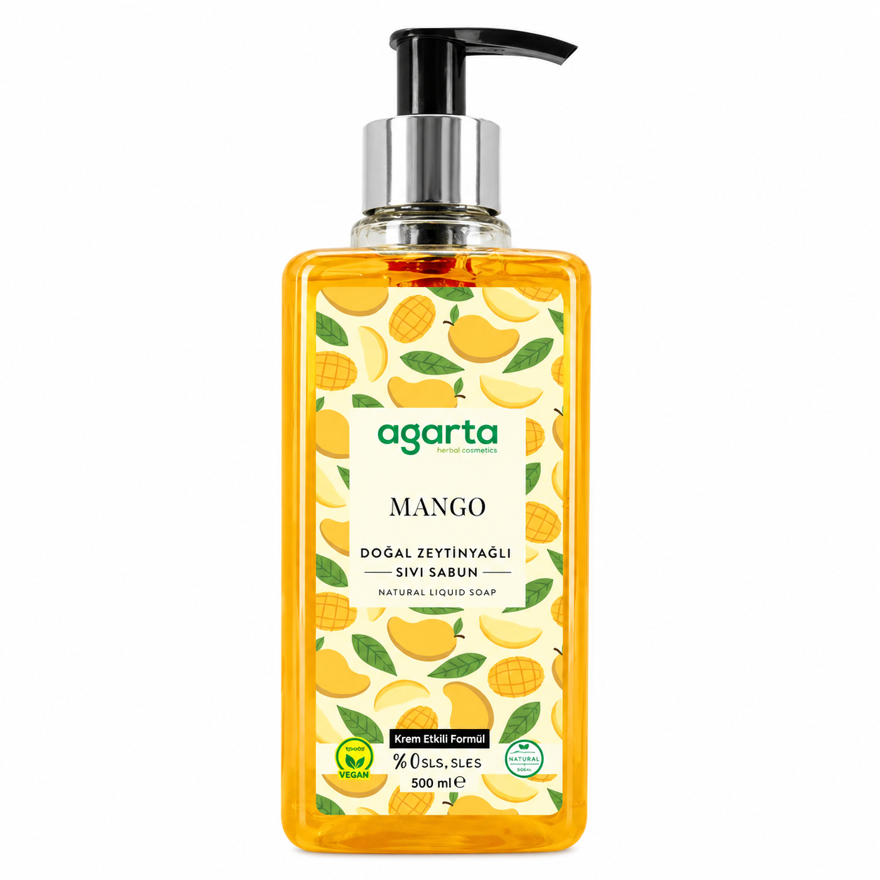 Agarta Doğal Mango Sıvı Sabun 500 ml