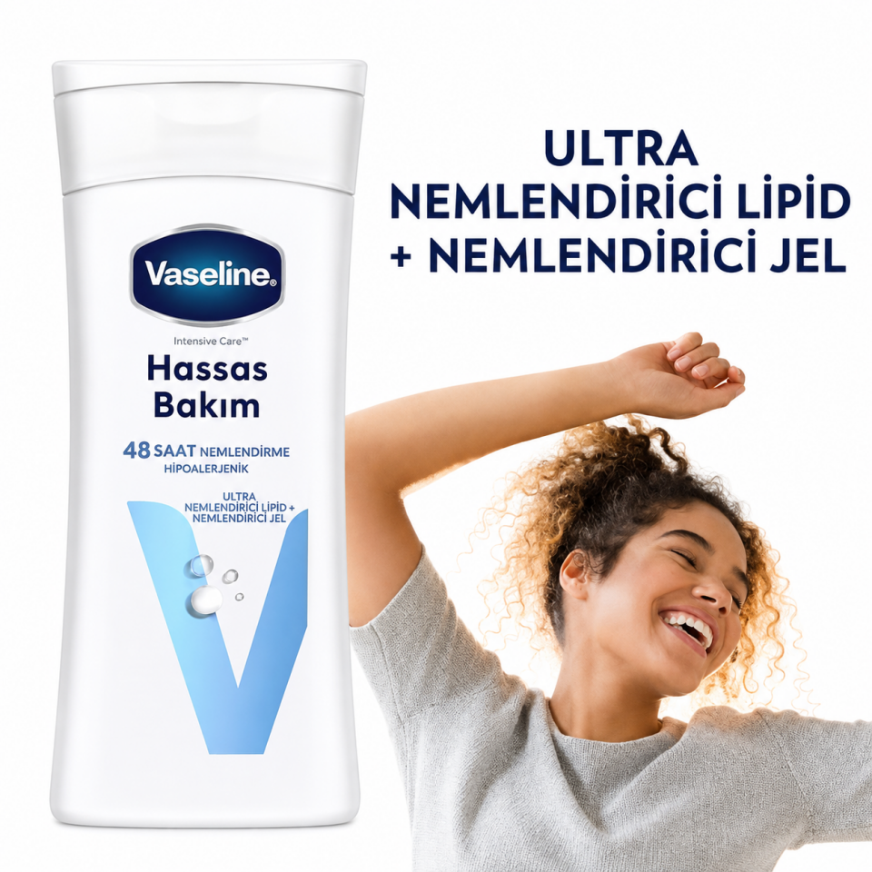 Vaseline Vücut Losyonu Hassas Bakım 200 ml